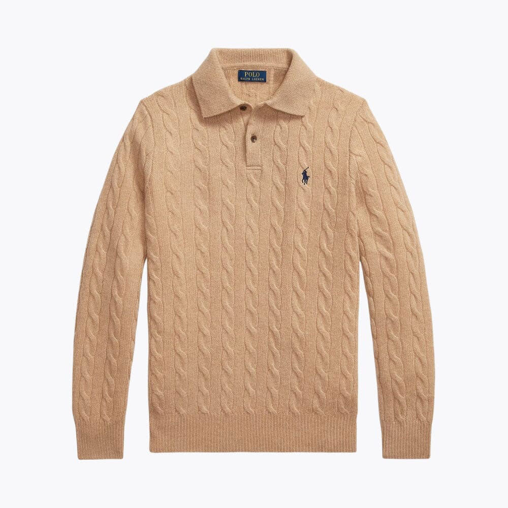 Wool-Cashmere Button-Collar Sweater - Image 3