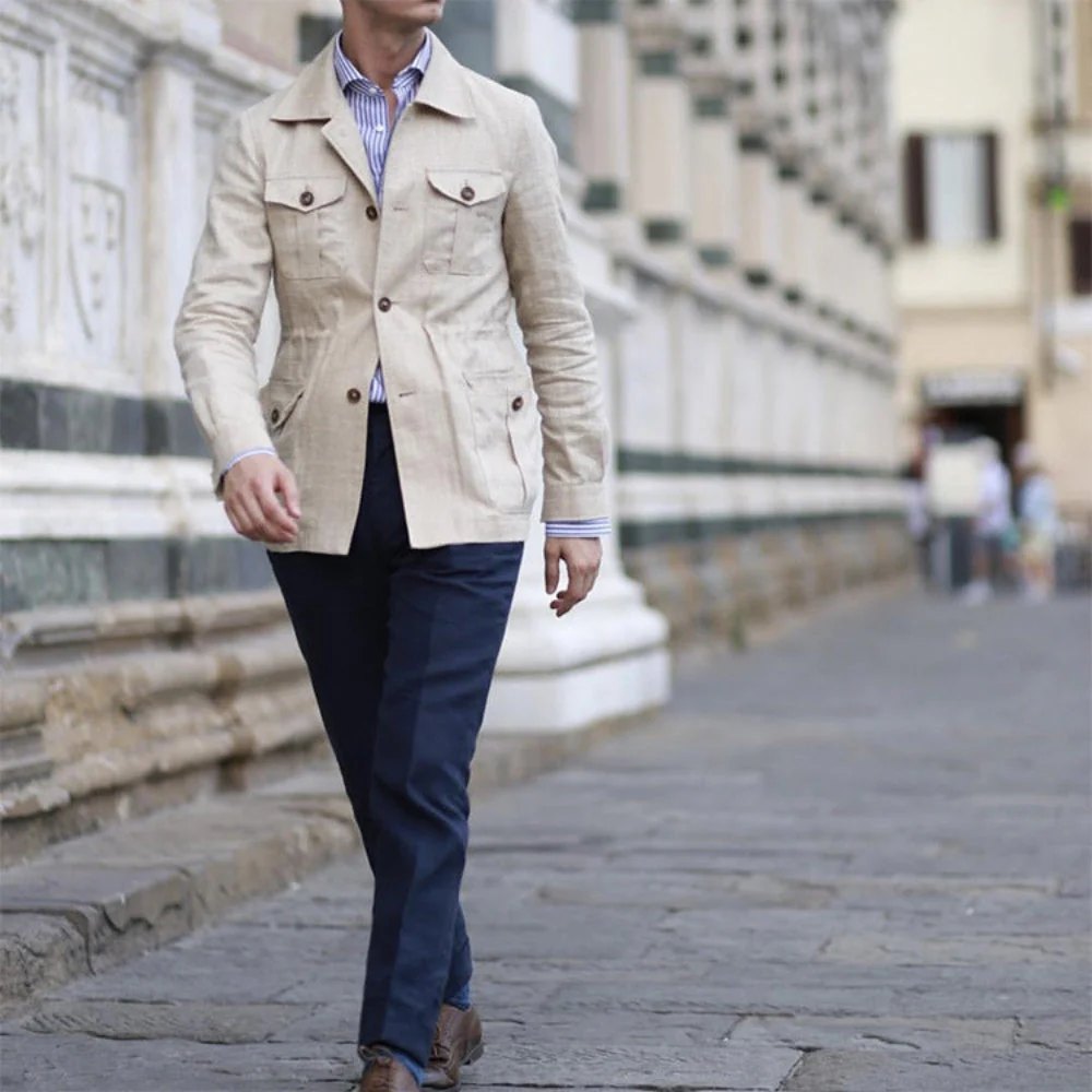 Old Money Casual Hunting Short Coat - Image 3