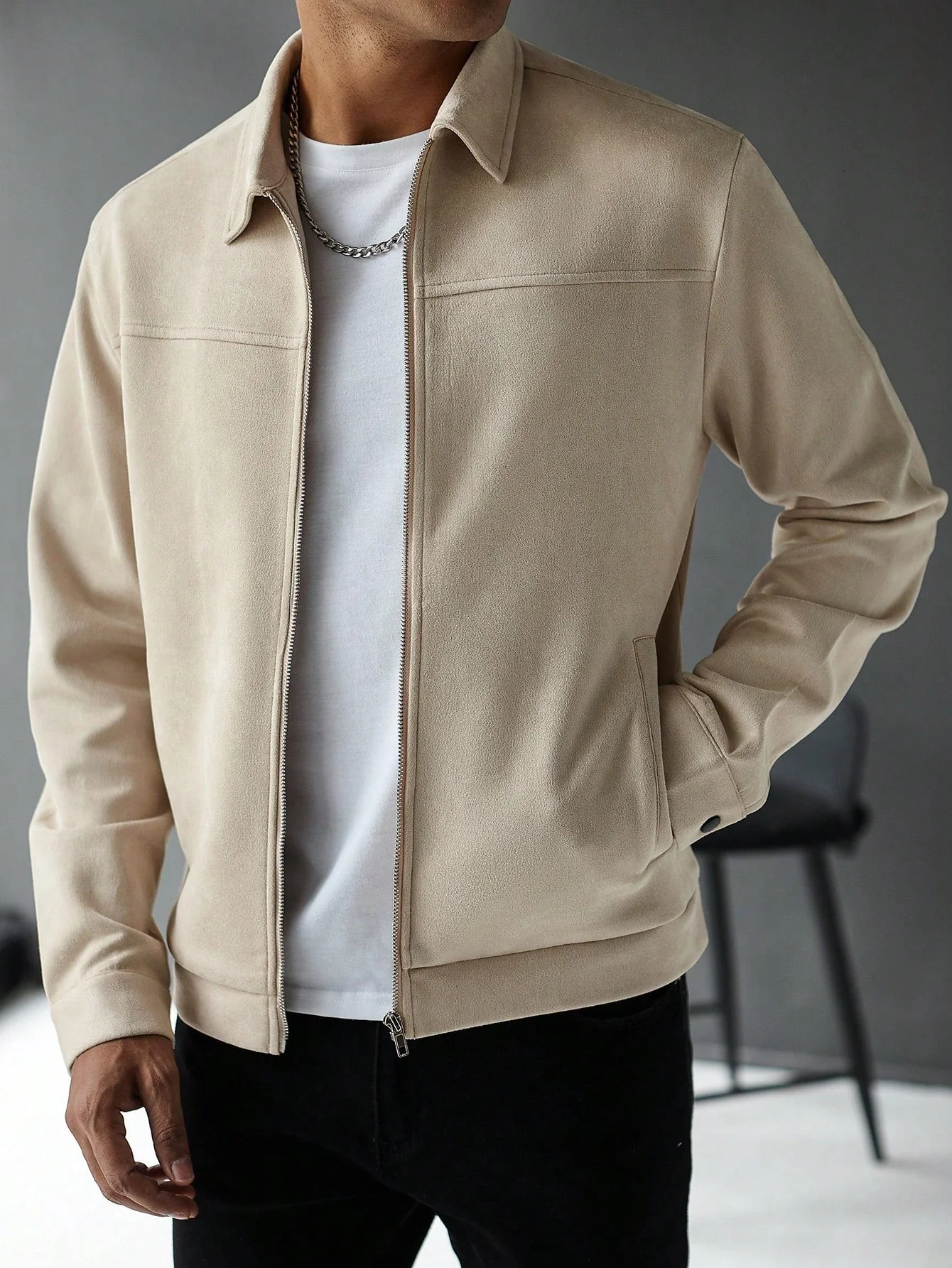 Old Money Casual Solid Color Jacket - Image 8