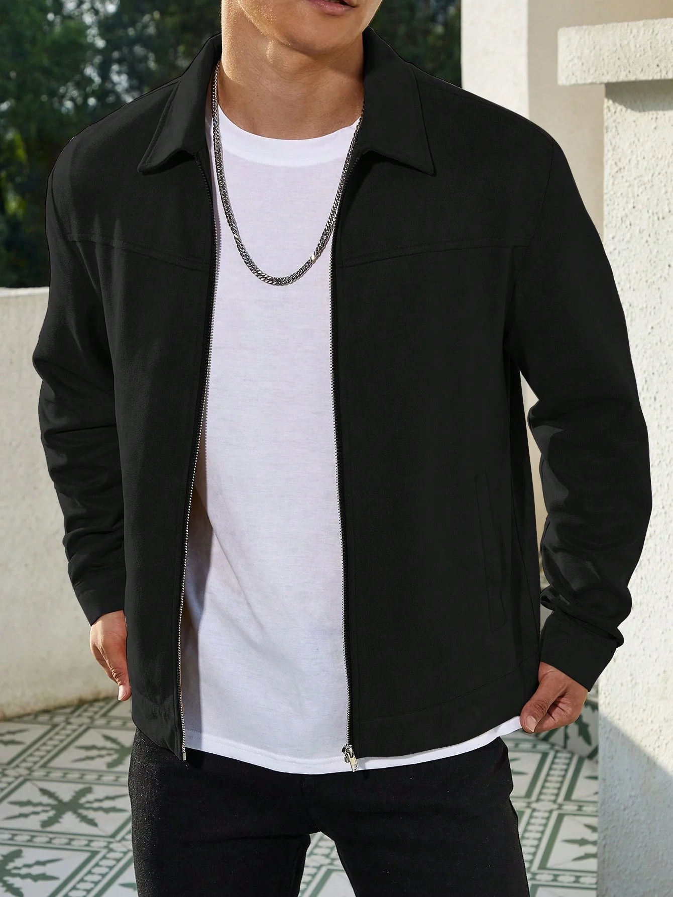 Old Money Casual Solid Color Jacket - Image 9