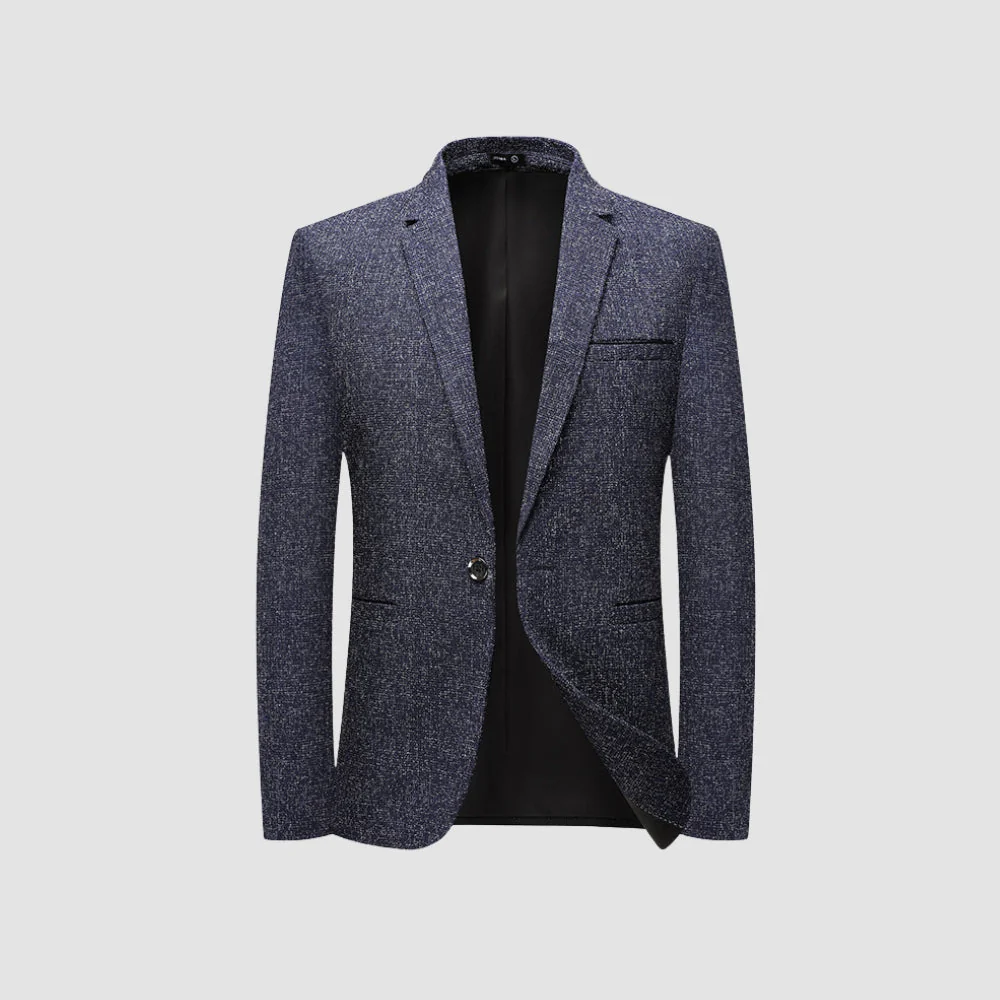 Old Money Italian Style Slim Fit Single-Breasted Suit Jacket - Image 5