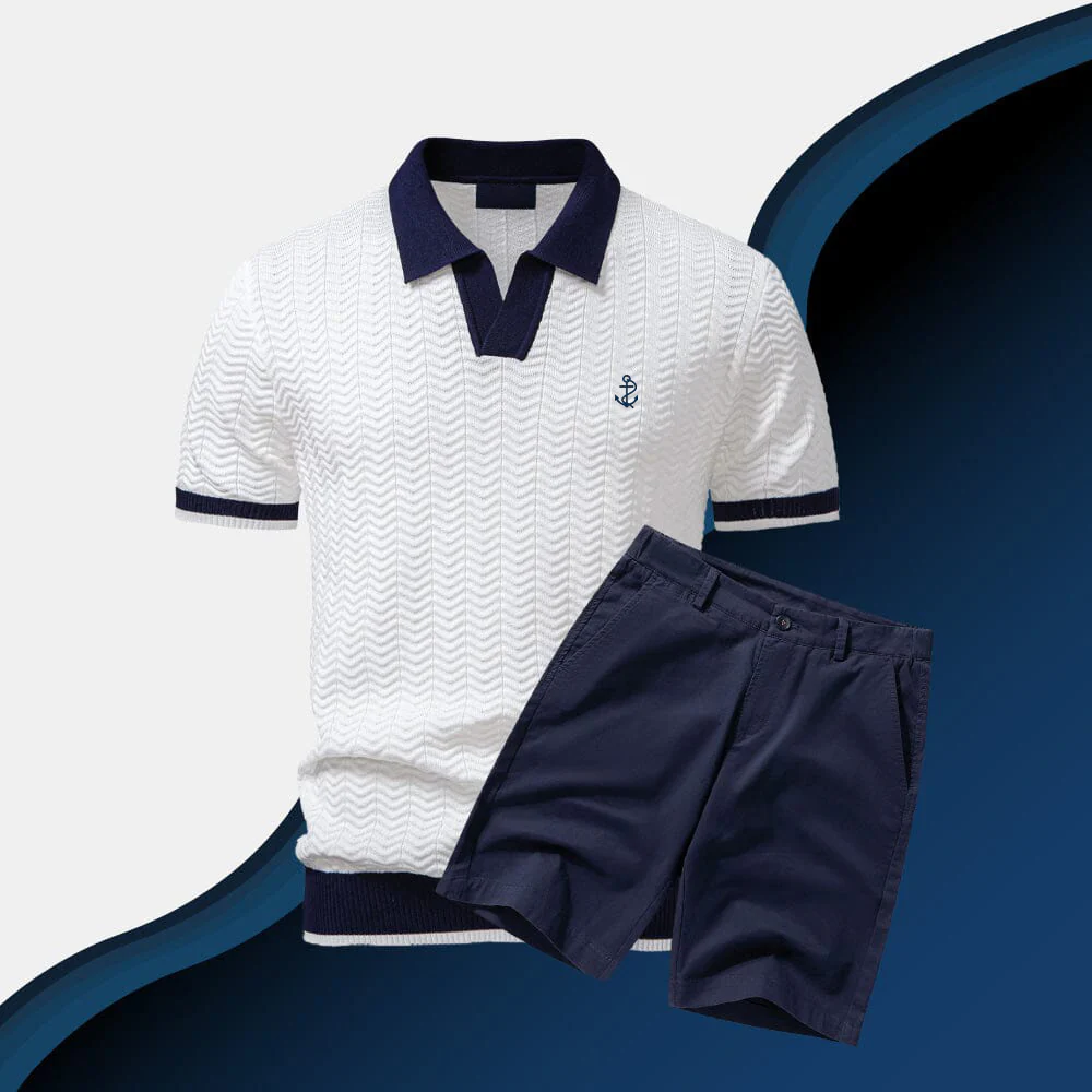 Old Money Polo Shirt + Shorts Set - Image 3