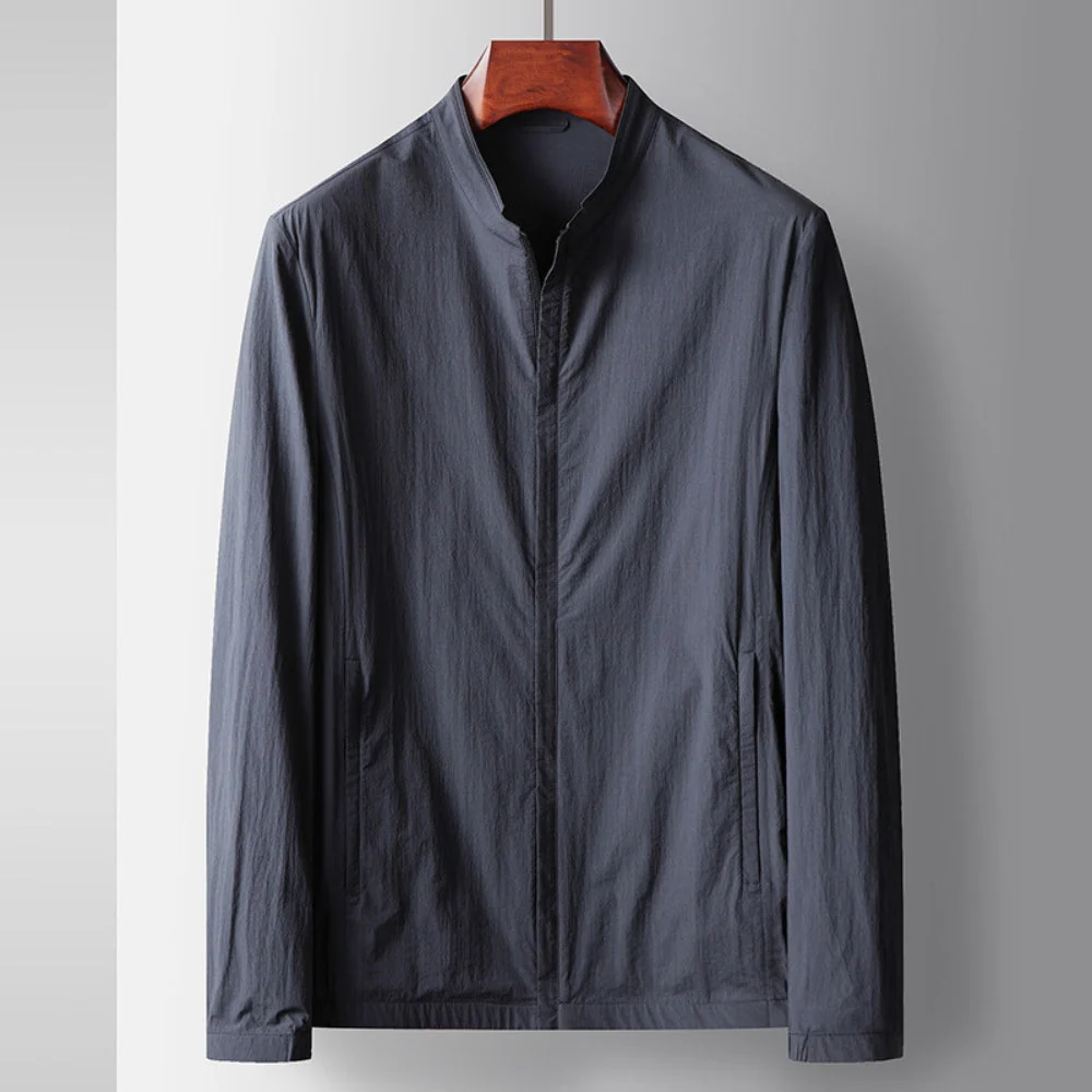 Old Money Stand-Up Collar Luxury Business Casual Jacket
