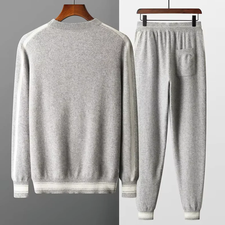 Old Money Two-Piece Men’s Set in Cashmere Wool - Image 2