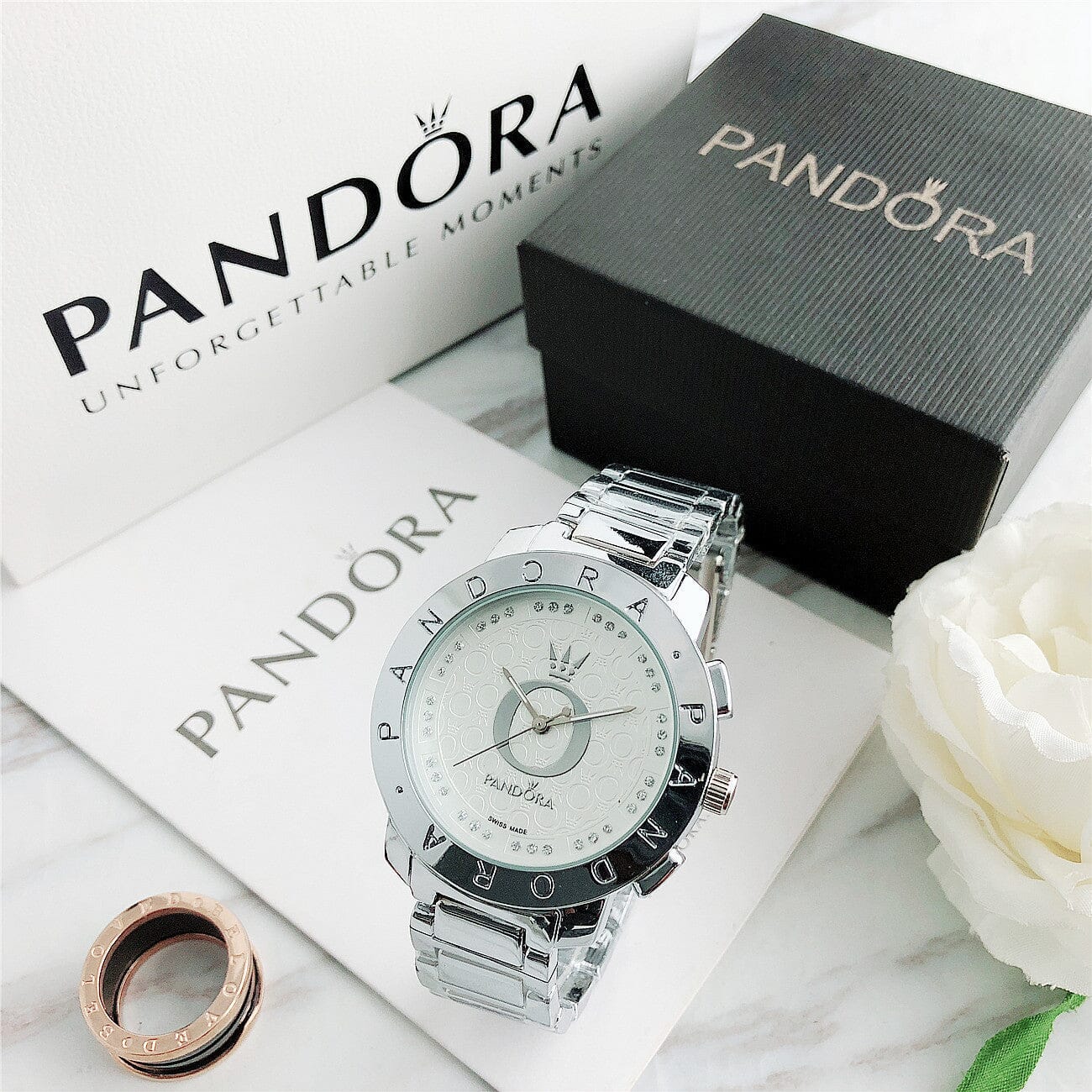 P A N D O R A Classic Glamour + Bracelet Charms - Image 5