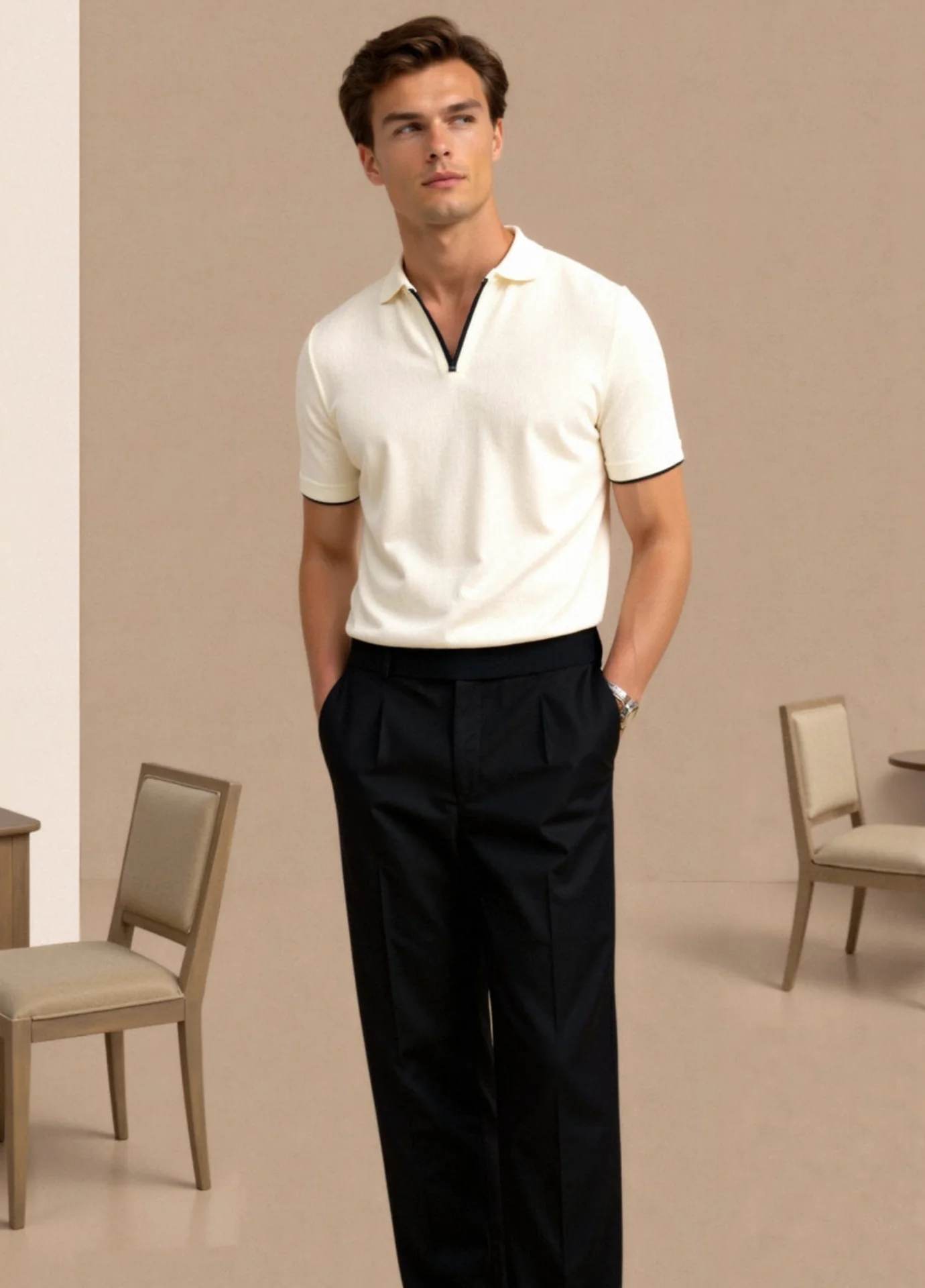 BARI Soft-Blend Tailored Polo - Image 3
