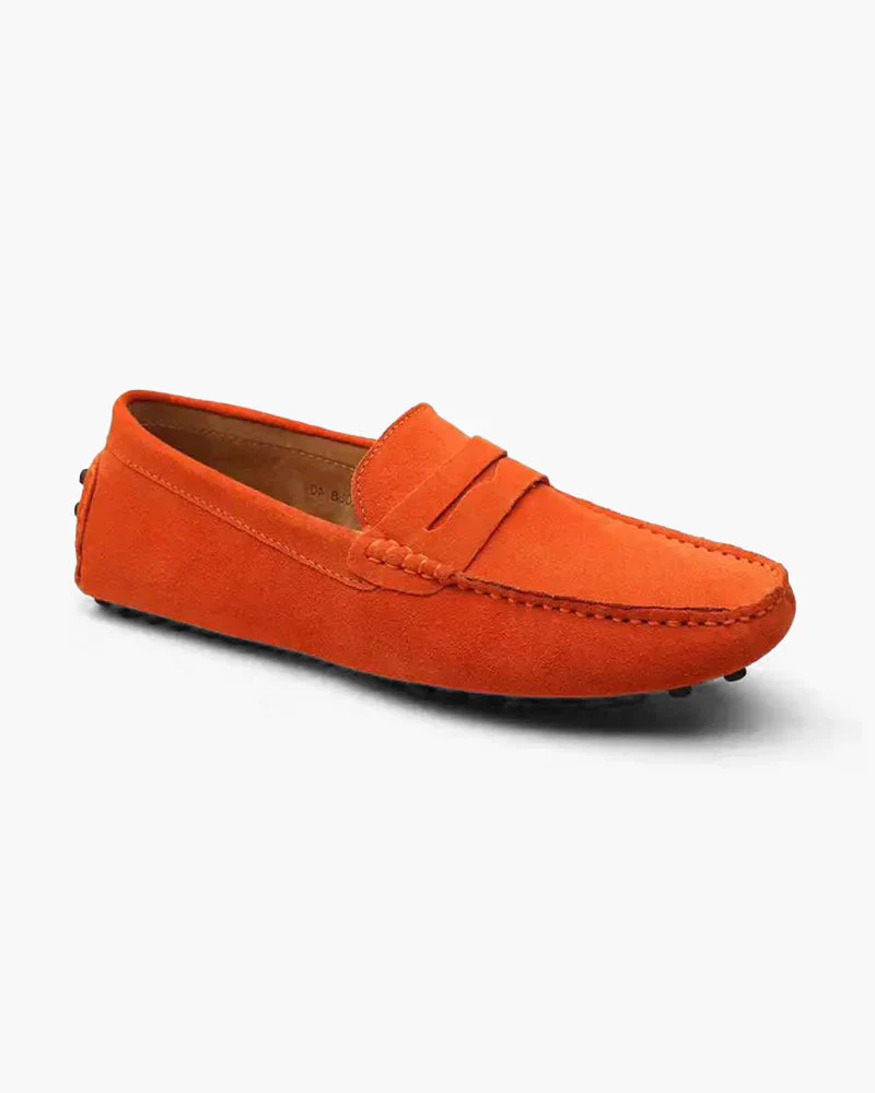 Suede Driver Loafers - Image 9