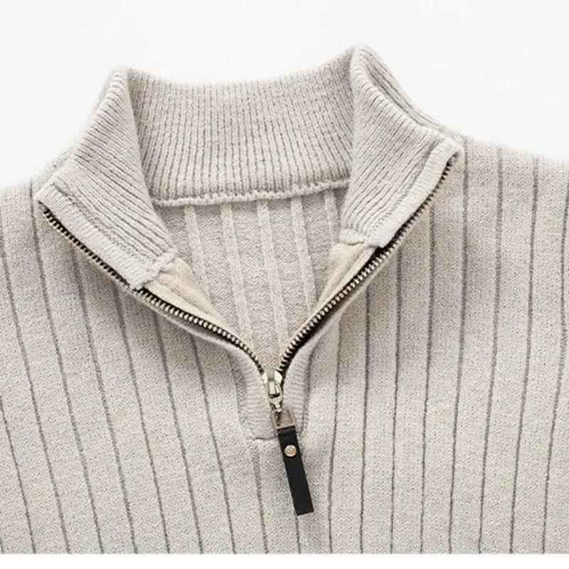 ZERMATT High Collar Half Zip Sweater - Image 9
