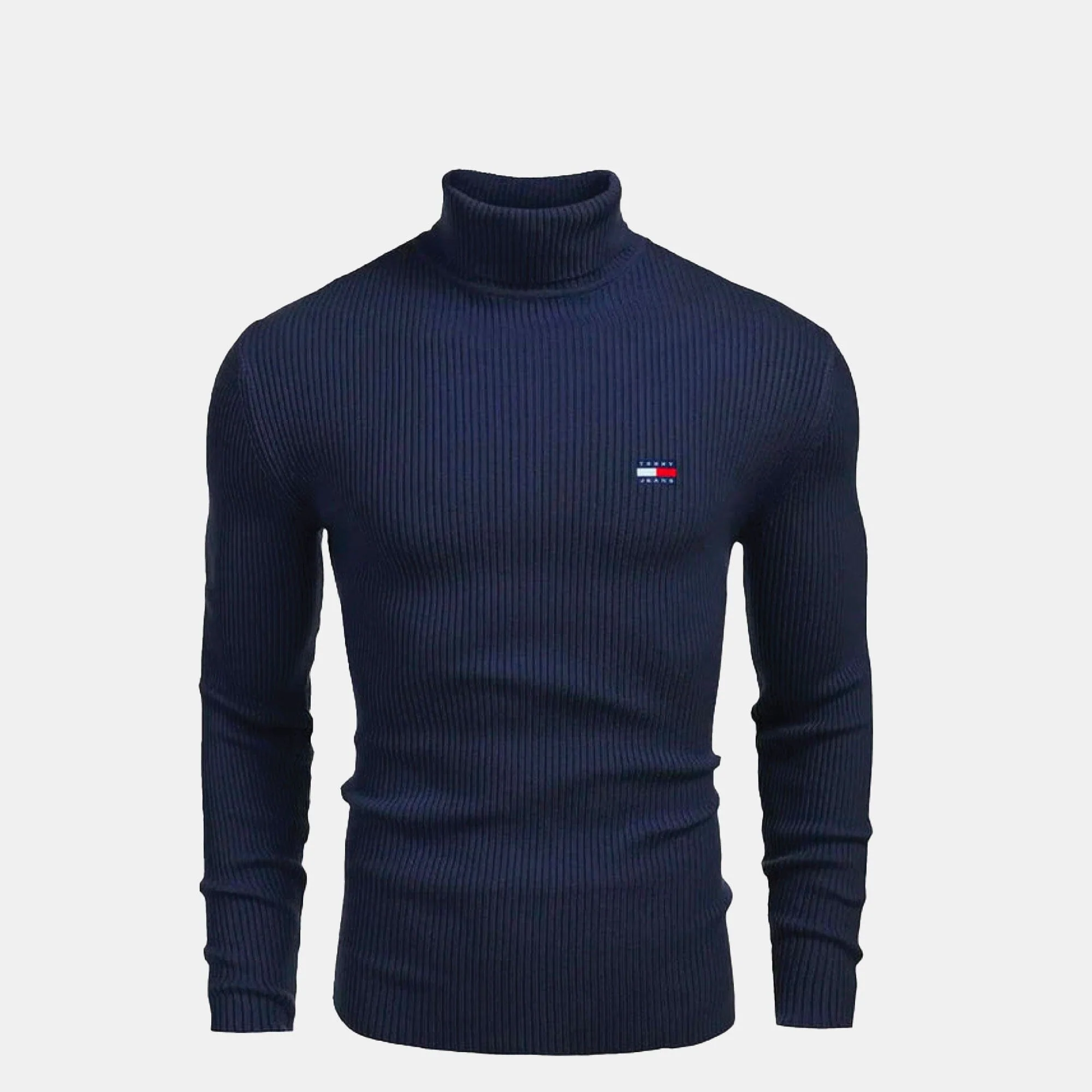 TH Turtleneck Cable-Knit Wool Sweater - Image 2