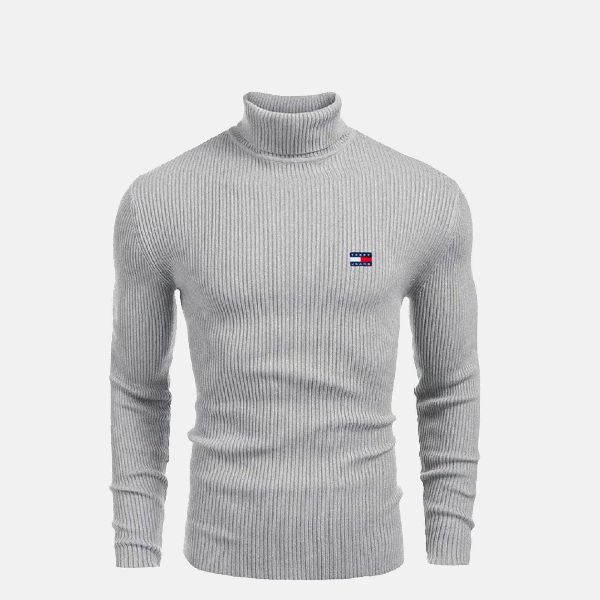 TH Turtleneck Cable-Knit Wool Sweater - Image 4
