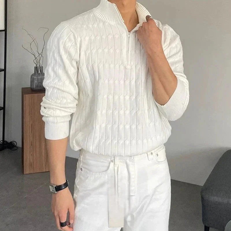 Zipped White Sweater - Image 2