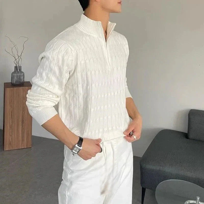 Zipped White Sweater - Image 3