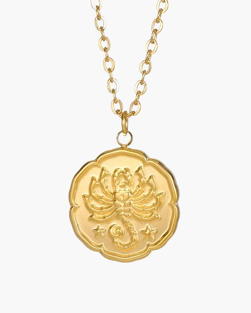 Zodiac Sign Necklace - Gold - Image 13