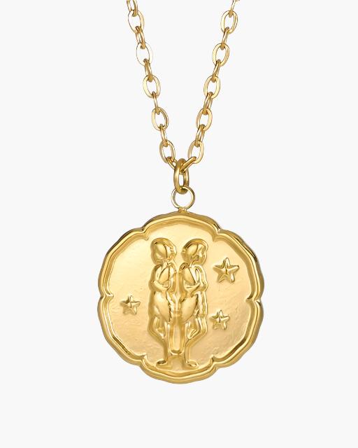 Zodiac Sign Necklace - Gold - Image 8